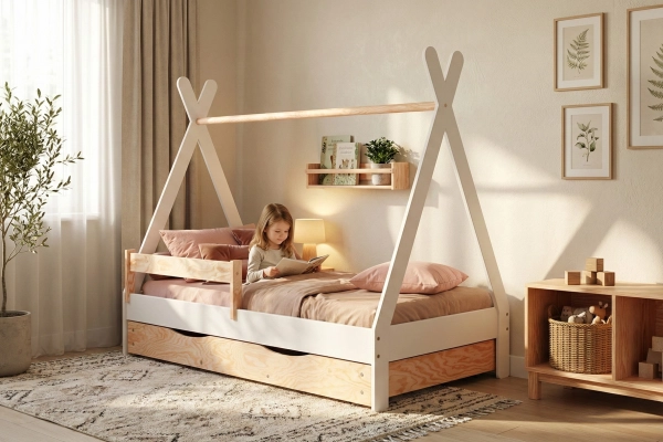 Łóżko dziecięce z ruchomą barierką - czy to praktyczne rozwiązanie?